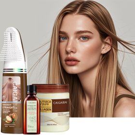 CAIGAIBAI Straightening Cream Non-odorous Not Pungent Non-Comedogenic Sulfate Free Curl Defining Styling Hair Cream Anti Frizz Heat Protectant Safe Fo