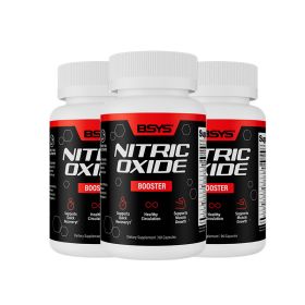 BSYS Nitric Oxide Support  Promotes Healthy Blood Flow  Vascular Relaxation  Muscle Oxygen & Nutrient Delivery  Fatigue Resistance  WorkoutPerformance (Option: Three bottles)