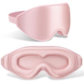 3D Sleeping Mask 100% Blockout Light Sleep Mask For Eye Soft Eye Mask for Travel Eyeshade Night Breathable Blindfold Slaapmasker (Color: Type-B-Pink)