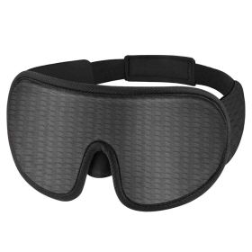 3D Sleeping Mask 100% Blockout Light Sleep Mask For Eye Soft Eye Mask for Travel Eyeshade Night Breathable Blindfold Slaapmasker (Color: Type-A-Gray)