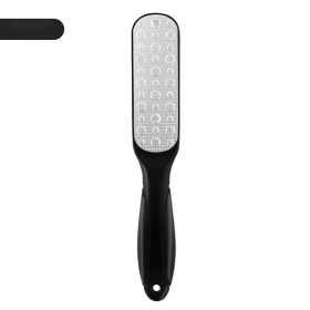 Double Side Foot File Professional Rasp Heel Grater Hard Dead Skin Callus Remover Pedicure File Foot Grater (Color: Black)