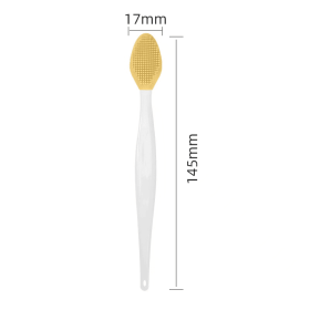 1PC/4PCS Beauty Skin Care Wash Face Silicone Brush Exfoliating Nose Clean Blackhead Removal Brushes Tools With Replacement Head (Color: yellow)