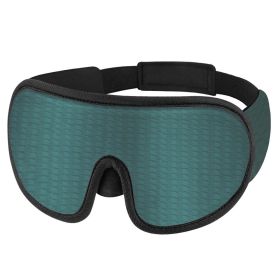 3D Sleeping Mask 100% Blockout Light Sleep Mask For Eye Soft Eye Mask for Travel Eyeshade Night Breathable Blindfold Slaapmasker (Color: Type-A-Green)