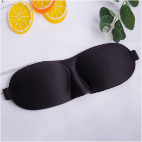 3D Mask for Sleep Eye Mask Lights Blockout Soft Padded Sleeping Fabric Cover Shade Blindfold Eyepatch (Color: gray)