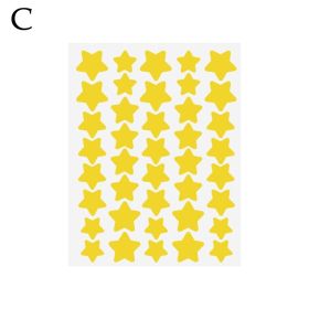 40pcs Colorful PE Pimple Patches Cute Star Shaped Pimple Cover Sticker Invisible Pimple Cover Removal Pimple Patch (Color: C)