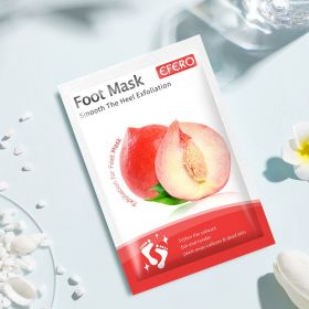 Exfoliating Foot Mask Foot SPA Pedicure Socks Removing Dead Skin Whitening Heels Feet Peeling Anti Cracked Foot Skin Care (Color: A honey peach)