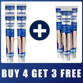 Ointment for Varicose Veins Eliminate Vasculitis Phlebitis to Relieve Spider Leg Pain Treatment Herbal cream (Color: Buy 4 get 3 off)
