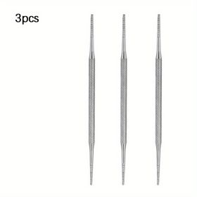 Professional Stainless Steel Nail Lifter and File, Dual-Headed Toenail Cleaner, Pedicure Tools for Toenail Fungus/Dirt Removal (Color: 3pcs)