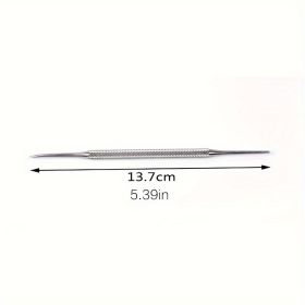 Professional Stainless Steel Nail Lifter and File, Dual-Headed Toenail Cleaner, Pedicure Tools for Toenail Fungus/Dirt Removal (Color: 1pc)