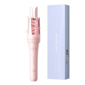 Hair Curling Iron 32mm Curler Wand Professional Curly Tongs Ceramic Electric Salon Styling Tool Small Crimping Iron (Plug Type: UK, Color: Pink)