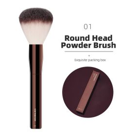 Hourglass Makeup Brushes Powder Foundation Concealer Blusher Bronzer Eye Shadow Eyebrow Eyeliner Sculpting Brush (Handle Color: 01)