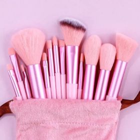 Makeup Brush Set Soft Fluffy Professiona Cosmetic Foundation Powder Eyeshadow Kabuki Blending Make Up Brush Beauty Tool Makeup (Handle Color: 13pcs pink)