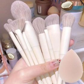 Makeup Brush Set Soft Fluffy Professiona Cosmetic Foundation Powder Eyeshadow Kabuki Blending Make Up Brush Beauty Tool Makeup (Handle Color: 10pcs egg)