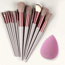 Makeup Brush Set Soft Fluffy Professiona Cosmetic Foundation Powder Eyeshadow Kabuki Blending Make Up Brush Beauty Tool Makeup (Handle Color: 13pcs brown egg)