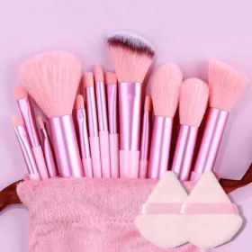 Makeup Brush Set Soft Fluffy Professiona Cosmetic Foundation Powder Eyeshadow Kabuki Blending Make Up Brush Beauty Tool Makeup (Handle Color: 13pcs pink pp)