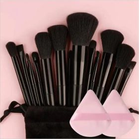 Makeup Brush Set Soft Fluffy Professiona Cosmetic Foundation Powder Eyeshadow Kabuki Blending Make Up Brush Beauty Tool Makeup (Handle Color: 13pcs black pp)
