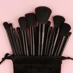 Makeup Brush Set Soft Fluffy Professiona Cosmetic Foundation Powder Eyeshadow Kabuki Blending Make Up Brush Beauty Tool Makeup (Handle Color: 13pcs black)