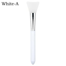 4/1pcs Silicone Face Mask Applicators Soft Head Flexible Face Mask Brushes for Mud Clay Reusable Face Mask Spatula Makeup Tools (Color: A-White)