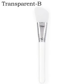 4/1pcs Silicone Face Mask Applicators Soft Head Flexible Face Mask Brushes for Mud Clay Reusable Face Mask Spatula Makeup Tools (Color: B-Transparent)