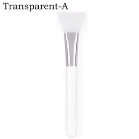4/1pcs Silicone Face Mask Applicators Soft Head Flexible Face Mask Brushes for Mud Clay Reusable Face Mask Spatula Makeup Tools (Color: A-Transparent)