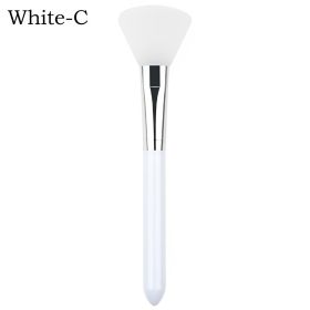 4/1pcs Silicone Face Mask Applicators Soft Head Flexible Face Mask Brushes for Mud Clay Reusable Face Mask Spatula Makeup Tools (Color: C-White)