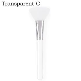 4/1pcs Silicone Face Mask Applicators Soft Head Flexible Face Mask Brushes for Mud Clay Reusable Face Mask Spatula Makeup Tools (Color: C-Transparent)