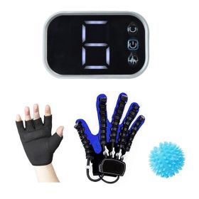 Protable Rehabilitation Robot Gloves Stroke Hemiplegia Cerebral Infarction Training Device Finger Exerciser Hand Function Recove (Color: right hands, size: XL)