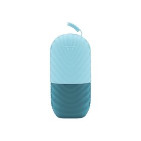 1pc facial beauty applicator, skin care tools, ice shaving massage, facial beauty silicone ice mold. (Color: Blue)