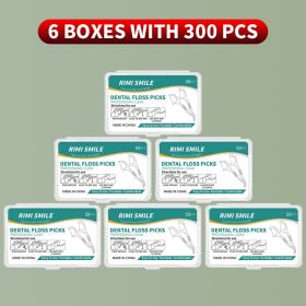 50/150/300/600/1000 PCS dental floss sticks oral care tools (Color: 6 boxes with 300PCS)