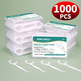 50/150/300/600/1000 PCS dental floss sticks oral care tools (Color: 1 boxe with 50PCS)
