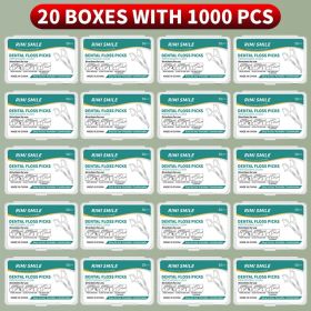 50/150/300/600/1000 PCS dental floss sticks oral care tools (Color: 20boxes with 1000PCS)