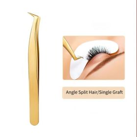 High Precision Lash Tweezers Set - Includes 3 Stainless Steel Eyelash Tweezers for Classic Individual and Volume Lash Extensions (Color: 1pcs)