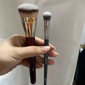 1pc 101 Contoured Foundation Makeup brushes Angled Liquid Base Concealer Make up brushes Red wood handle cosmetic tools 506 (Handle Color: 101 506)