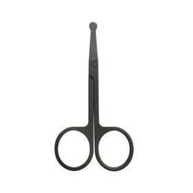 Nose Hair Shears For Personal Care Facial Hair Removal And Ear Nose Eyebrow Trimming Stainless Steel Fine (Color: round)