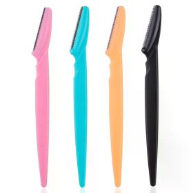 3/4/10Pcs Eyebrow Trimmer Face Blade Shaver Portable Eye Brow Epilation Hair Removal Safety Eyebrow Cutting Woman Makeup Tools (Color: 4pcs Mix)