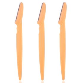 3/4/10Pcs Eyebrow Trimmer Face Blade Shaver Portable Eye Brow Epilation Hair Removal Safety Eyebrow Cutting Woman Makeup Tools (Color: 3pcs Yellow)
